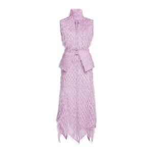 THEBE MAGUGU Tinsel Keyhole Midi Sleeveless Dress - XS